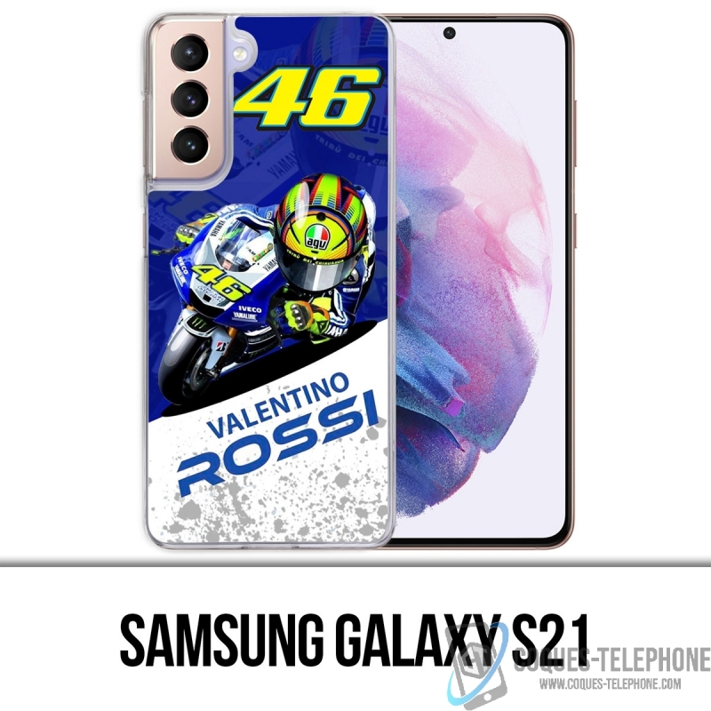 Coque Samsung Galaxy S21 - Motogp Rossi Cartoon 2