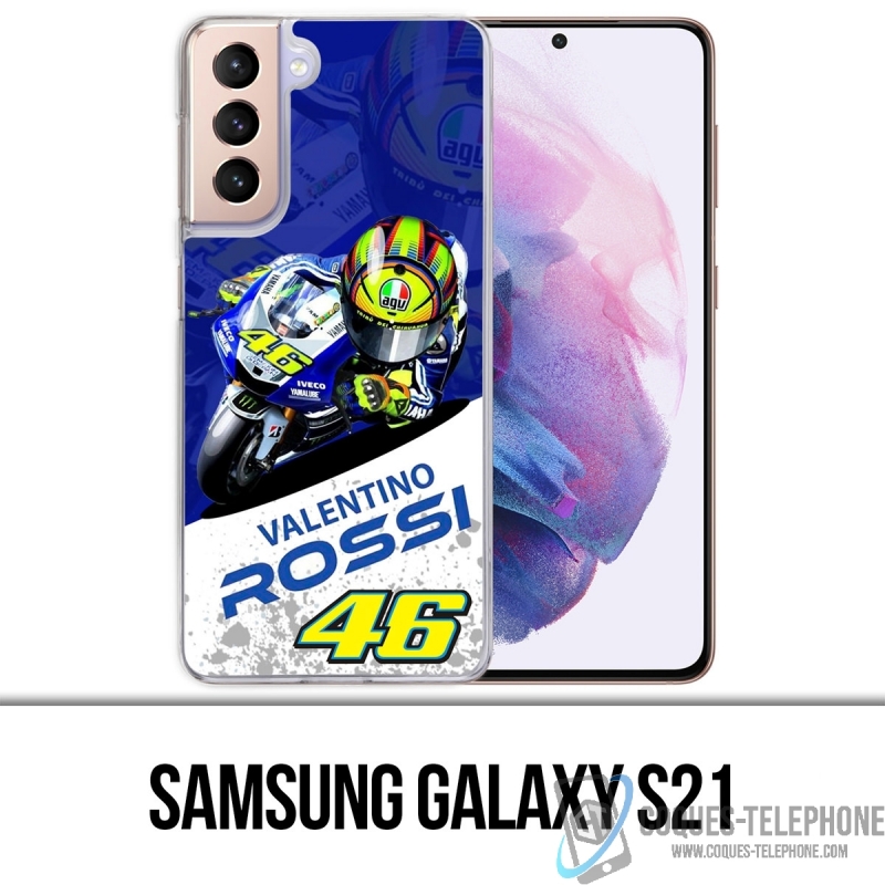 Coque Samsung Galaxy S21 - Motogp Rossi Cartoon Galaxy