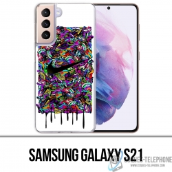 Funda Samsung Galaxy S21 - Nike Sneakers Art