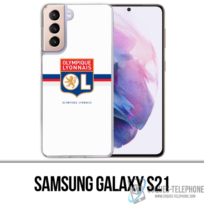 Custodia per Samsung Galaxy S21 - Fascia con logo Ol Olympique Lyonnais