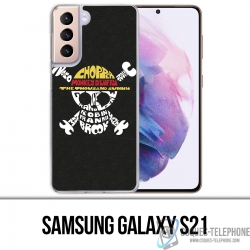 Funda Samsung Galaxy S21 - Nombre del logotipo de una pieza