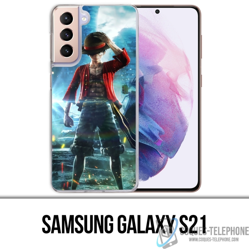 Coque Samsung Galaxy S21 - One Piece Luffy Jump Force