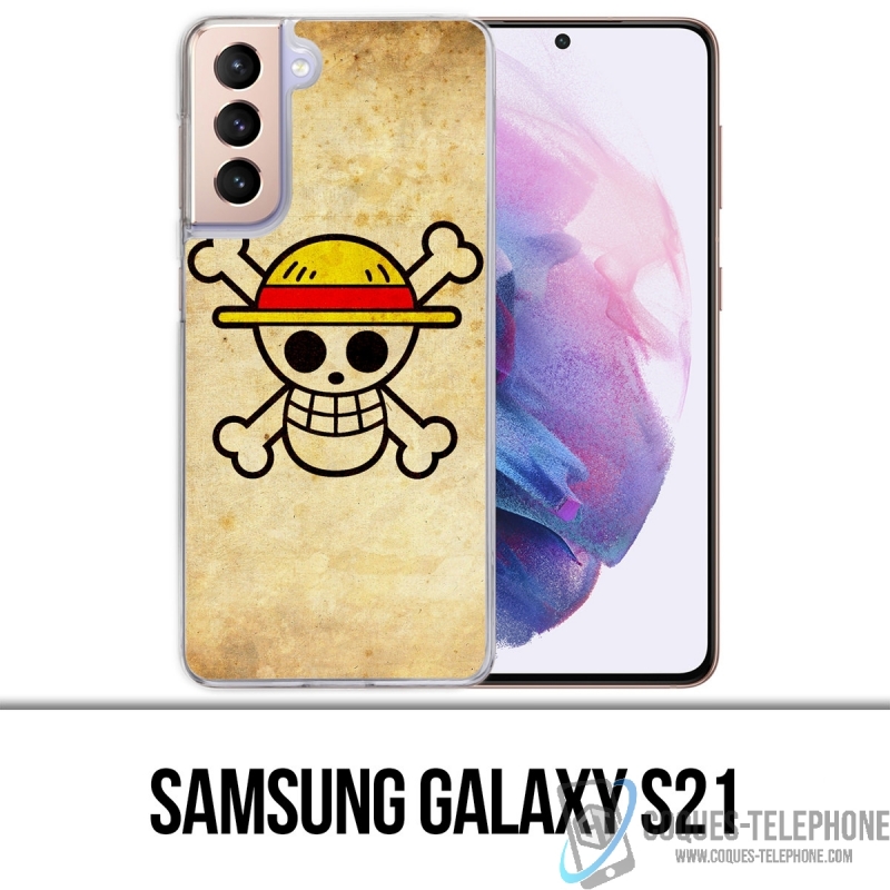 Coque Samsung Galaxy S21 - One Piece Vintage Logo