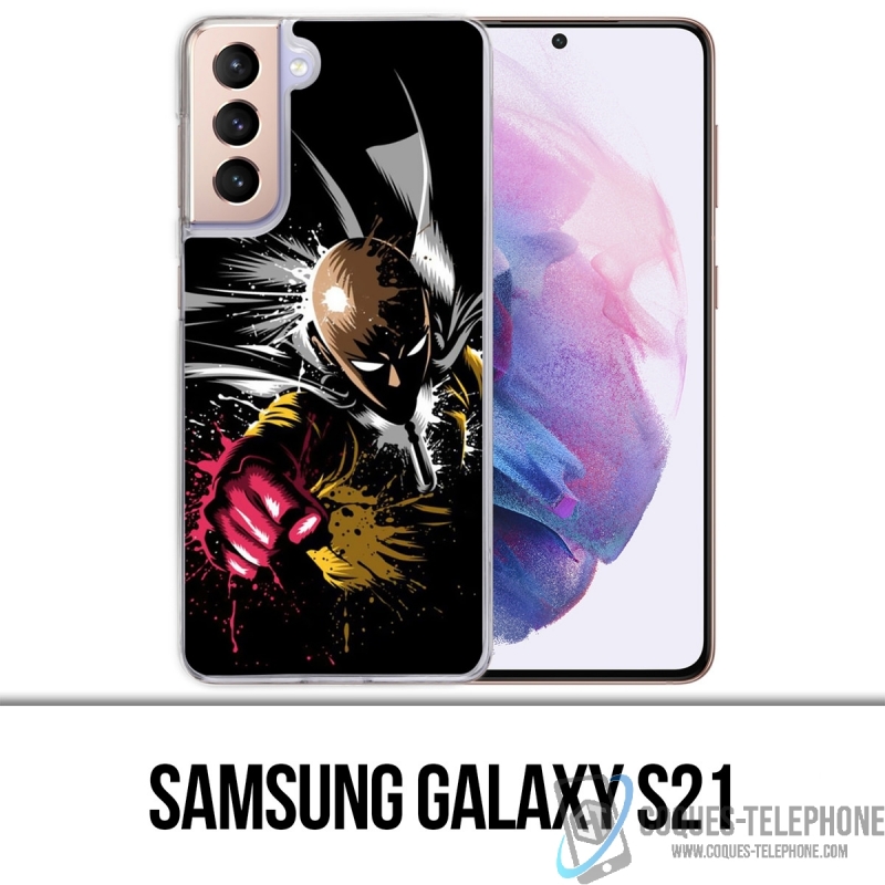 Coque Samsung Galaxy S21 - One Punch Man Splash