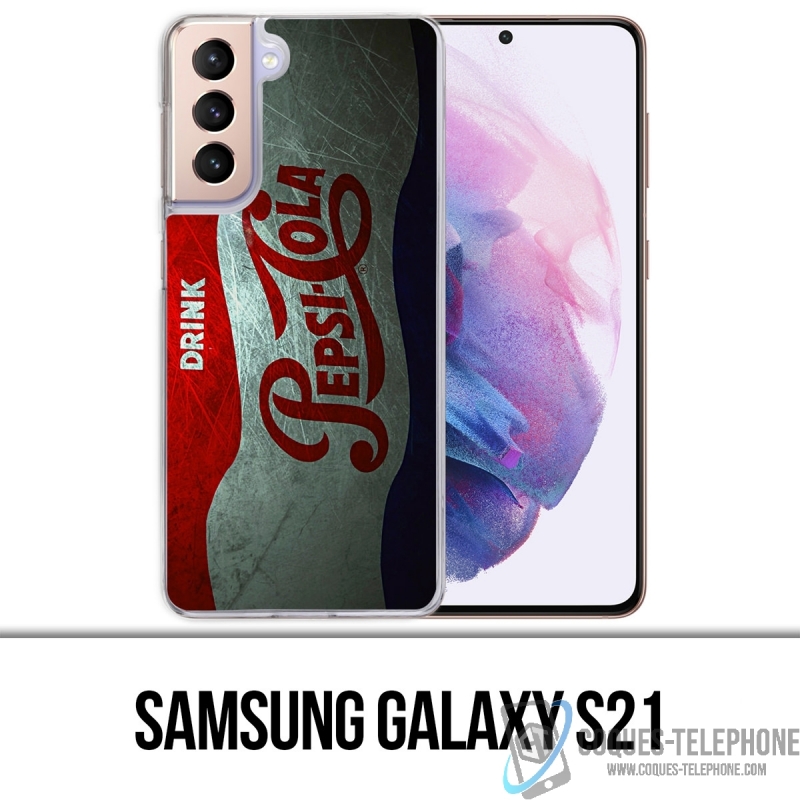 Coque Samsung Galaxy S21 - Pepsi Vintage