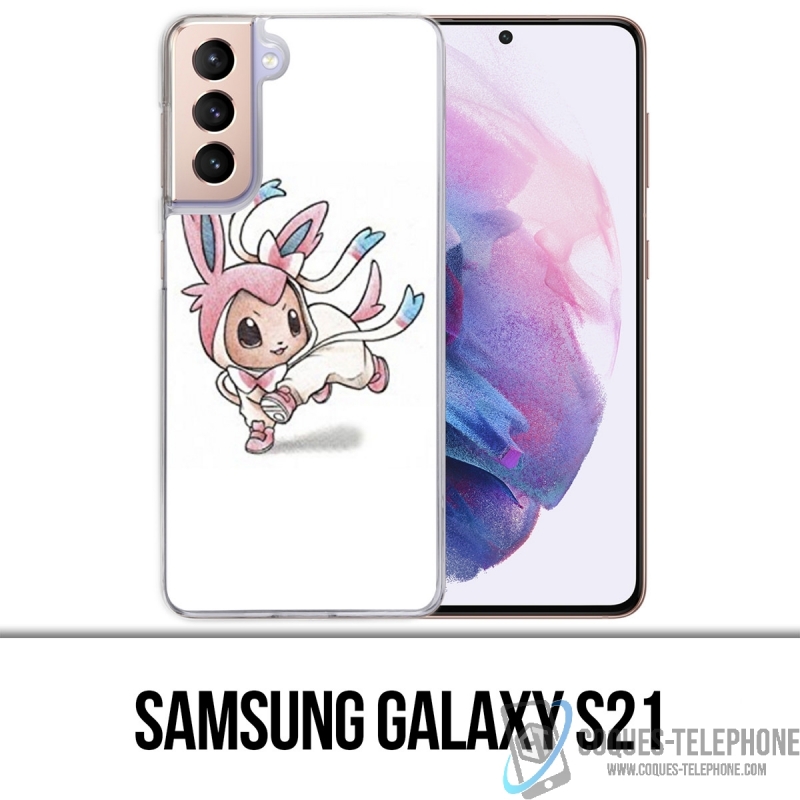 Coque Samsung Galaxy S21 - Pokémon Bébé Nymphali