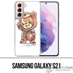 Coque Samsung Galaxy S21 - Pokemon Bébé Teddiursa