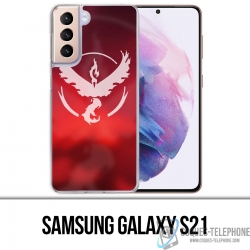 Samsung Galaxy S21 Case - Pokémon Go Team Red Grunge