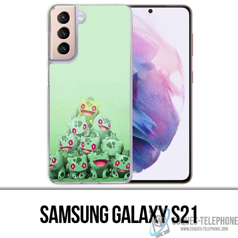 Custodia per Samsung Galaxy S21 - Pokémon Montagna Bulbasaur