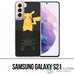 Funda Samsung Galaxy S21 - Tarjeta de identificación de Pokémon Pikachu