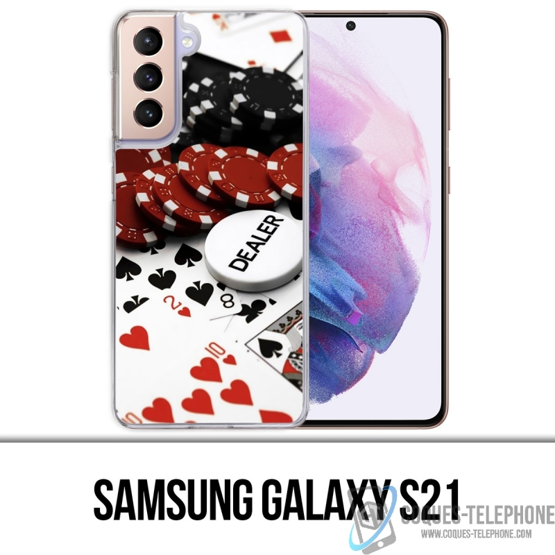 Coque Samsung Galaxy S21 - Poker Dealer