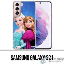 Custodia per Samsung Galaxy S21 - Frozen Elsa e Anna