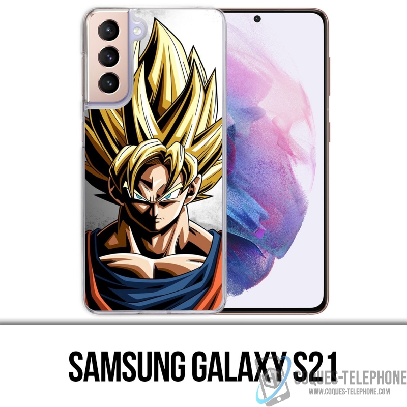 Coque Samsung Galaxy S21 - Sangoku Mur Dragon Ball Super