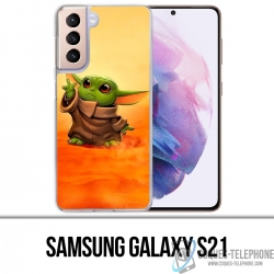 Coque Samsung Galaxy S21 - Star Wars Baby Yoda Fanart