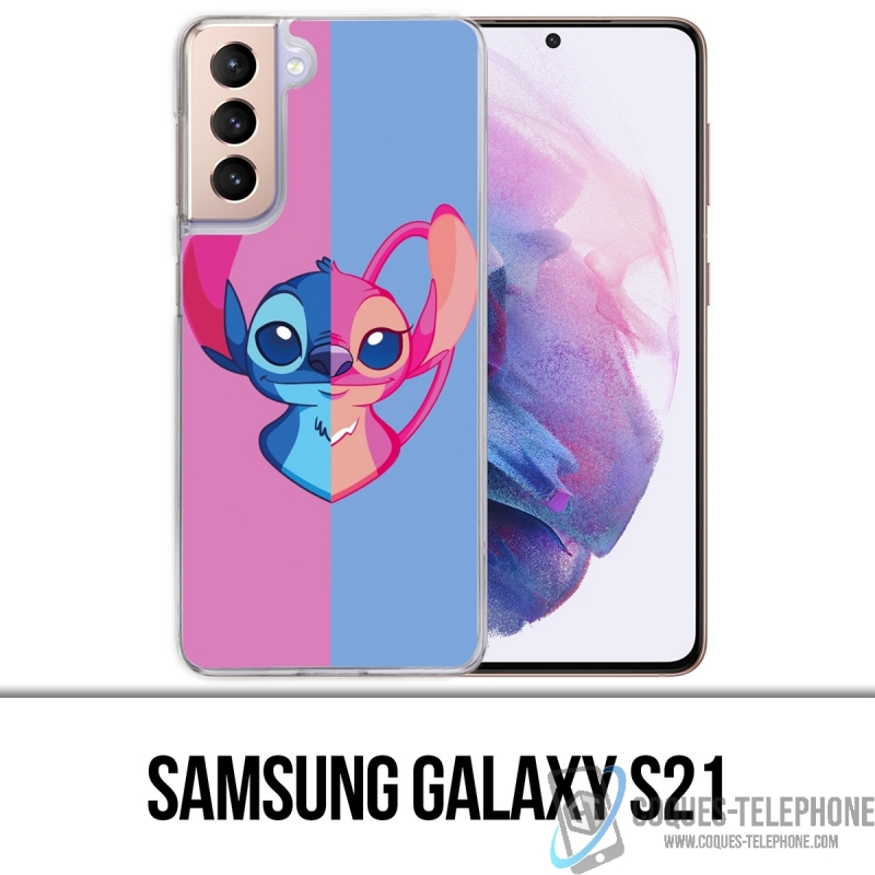 Samsung Galaxy S21 Case - Stitch Angel Heart Split