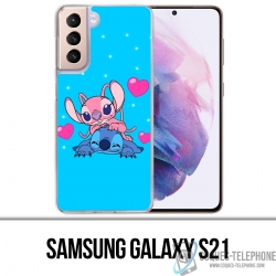 Coque Samsung Galaxy S21 - Stitch Angel Love