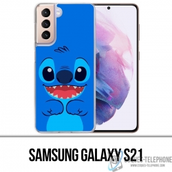 Coque Samsung Galaxy S21 - Stitch Bleu