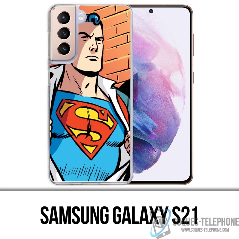 Funda Samsung Galaxy S21 - Superman Comics