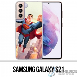 Cover per Samsung Galaxy S21 - Superman Man Of Tomorrow