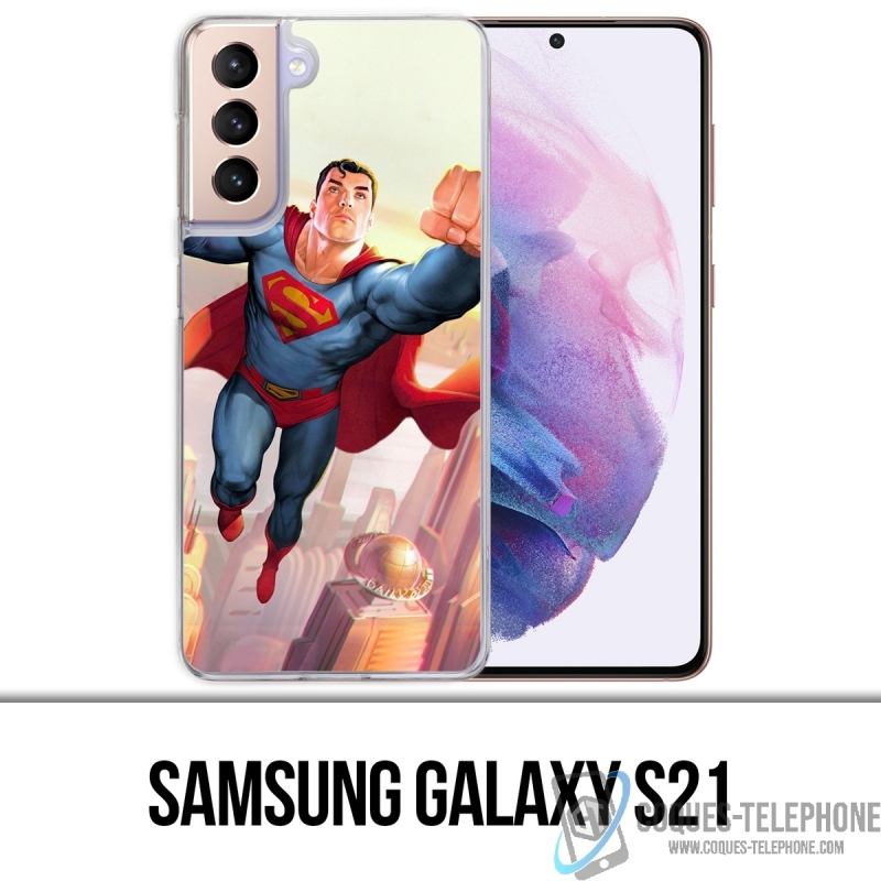 Coque Samsung Galaxy S21 - Superman Man Of Tomorrow