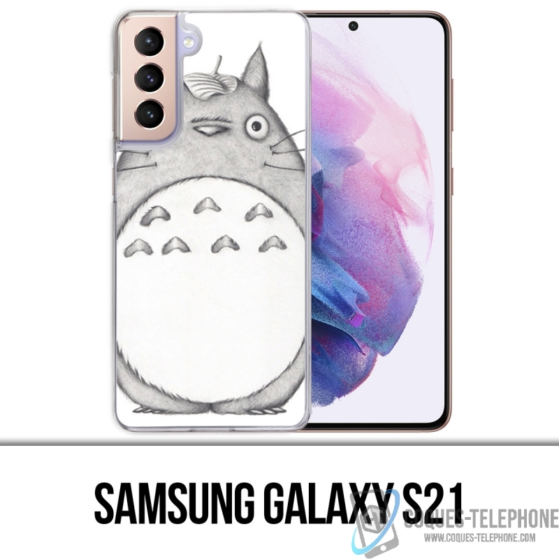 Coque Samsung Galaxy S21 - Totoro Dessin