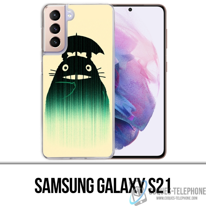 Coque Samsung Galaxy S21 - Totoro Parapluie