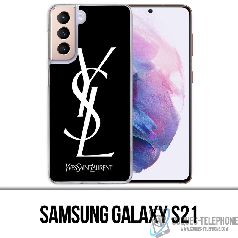 Coque Samsung Galaxy S21 - Ysl Blanc