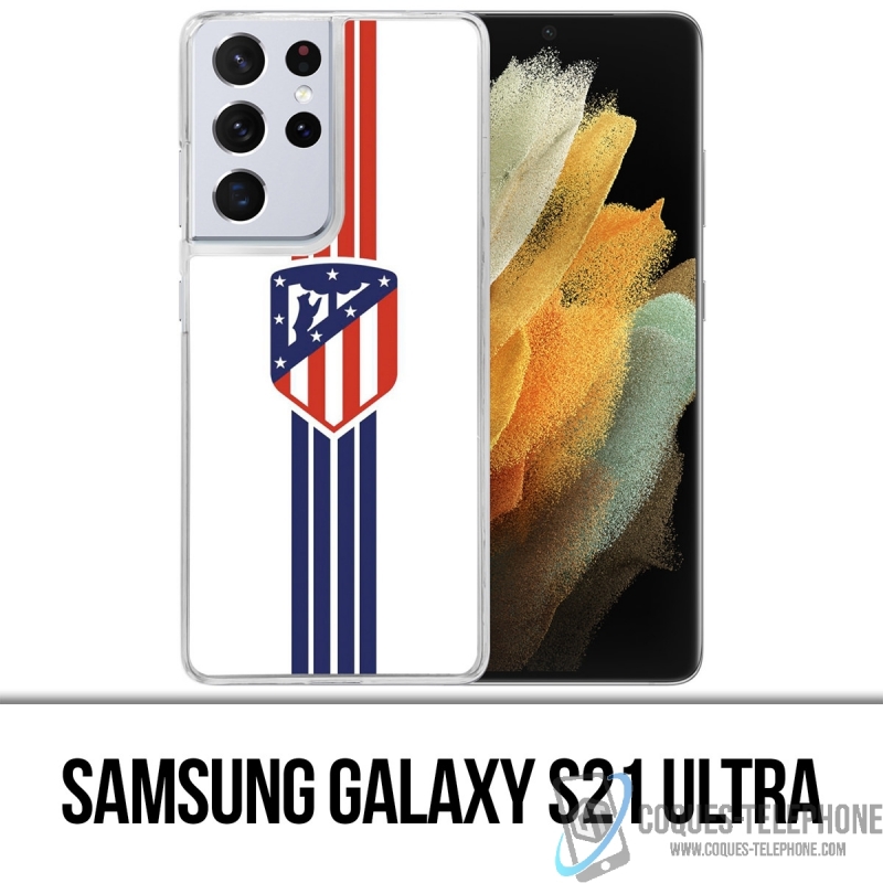 Custodia per Samsung Galaxy S21 Ultra - Pallone da calcio Athletico Madrid