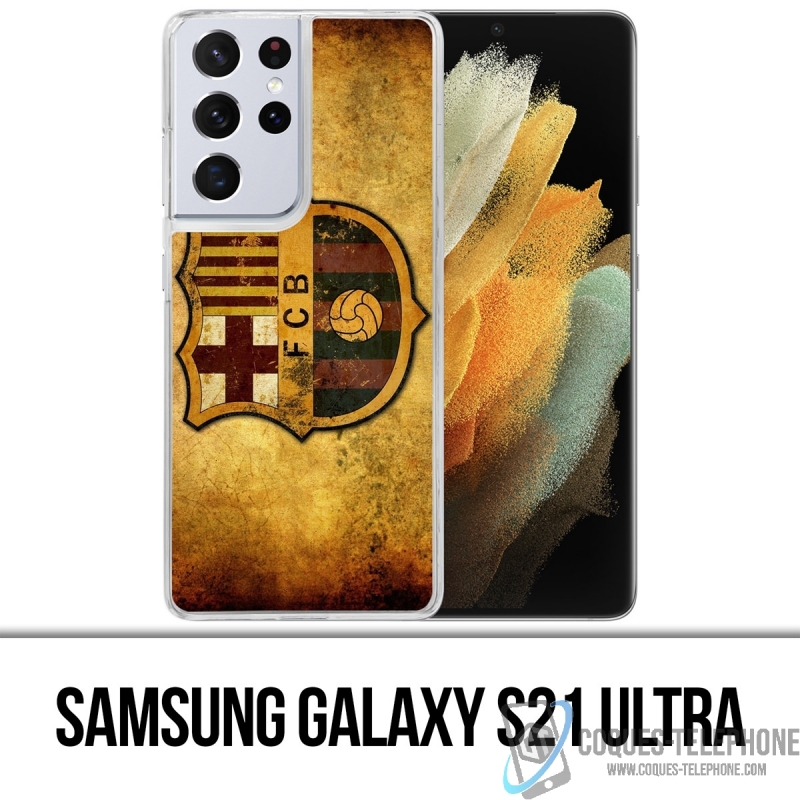 Funda Samsung Galaxy S21 Ultra - Fútbol Barcelona Vintage