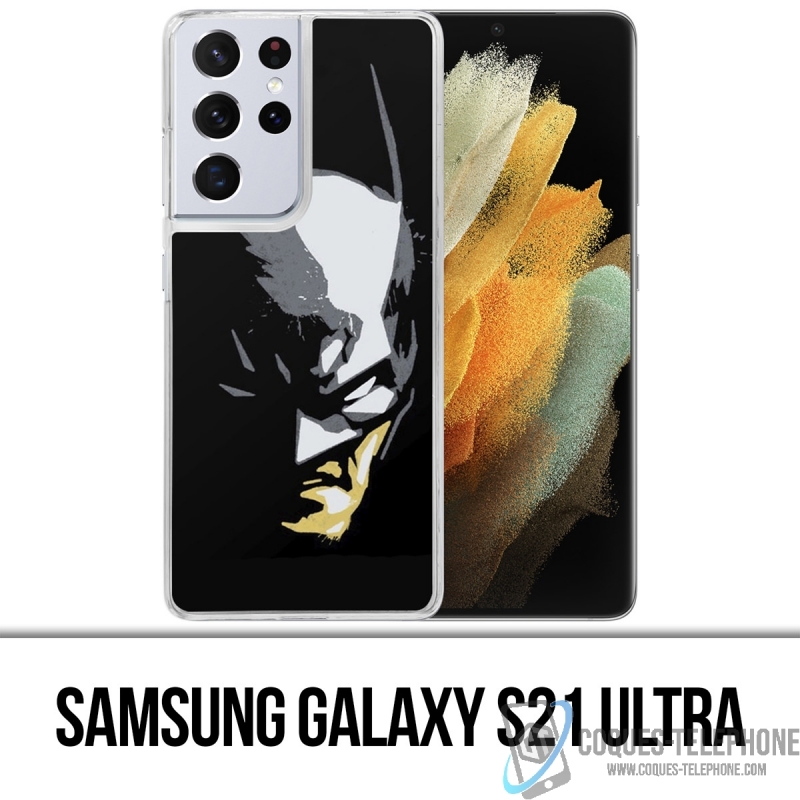 Coque Samsung Galaxy S21 Ultra - Batman Paint Face