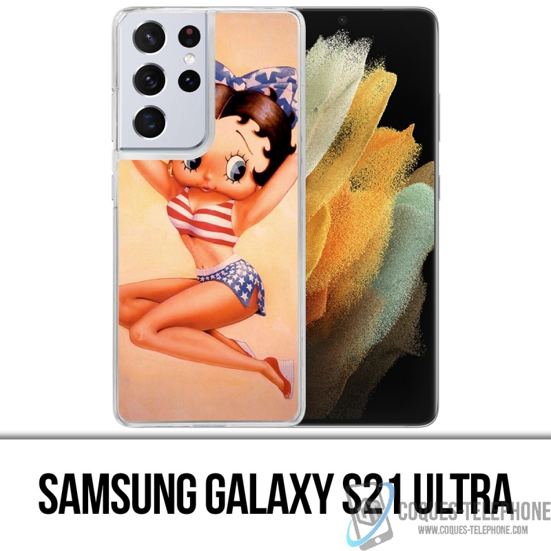 Custodia per Samsung Galaxy S21 Ultra - Betty Boop Vintage