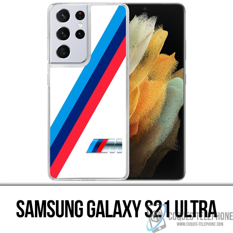 Custodia per Samsung Galaxy S21 Ultra - Bmw M Performance Bianca