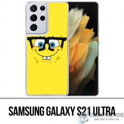 Coque Samsung Galaxy S21 Ultra - Bob Éponge Lunettes