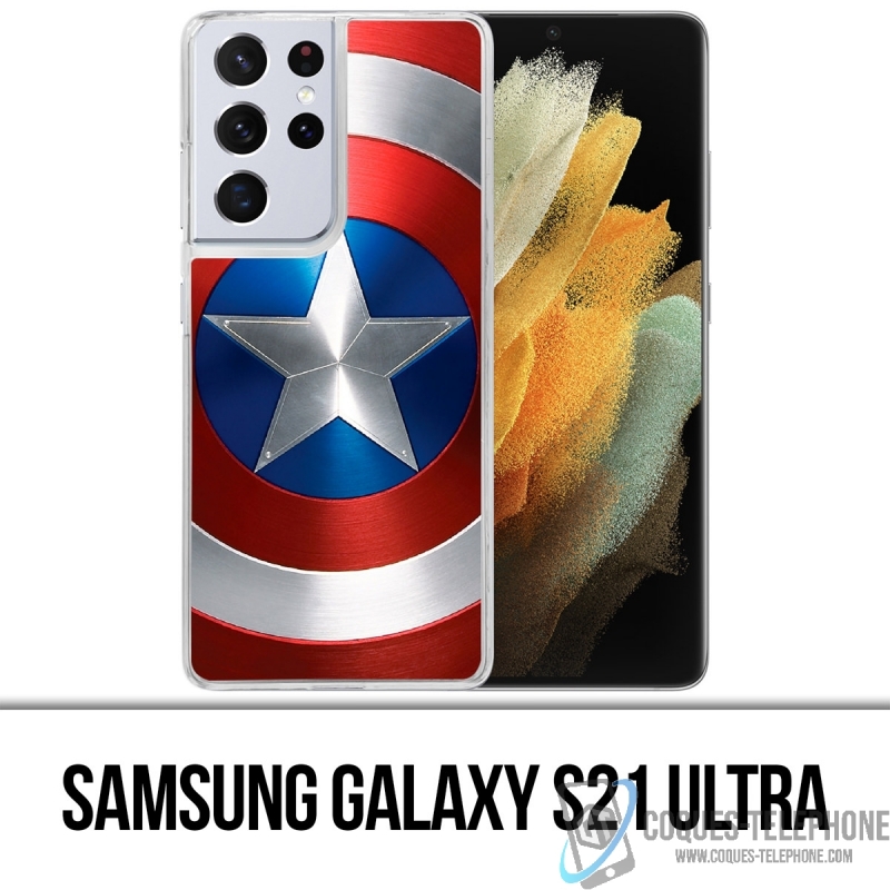 Coque Samsung Galaxy S21 Ultra - Bouclier Captain America Avengers