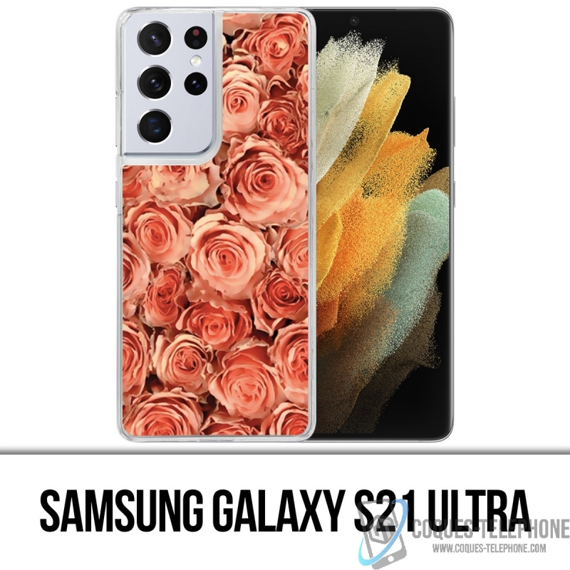 Custodia per Samsung Galaxy S21 Ultra - Bouquet di rose