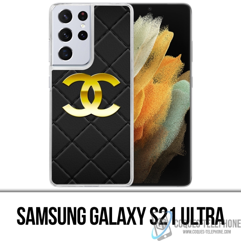 vuurwerk Feodaal Moet Case for Samsung Galaxy S21 Ultra - Chanel Logo Leather