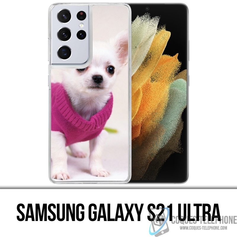 Coque Samsung Galaxy S21 Ultra - Chien Chihuahua