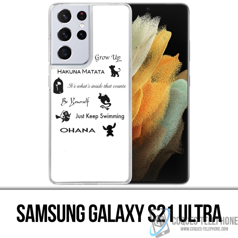 Coque Samsung Galaxy S21 Ultra - Citations Disney