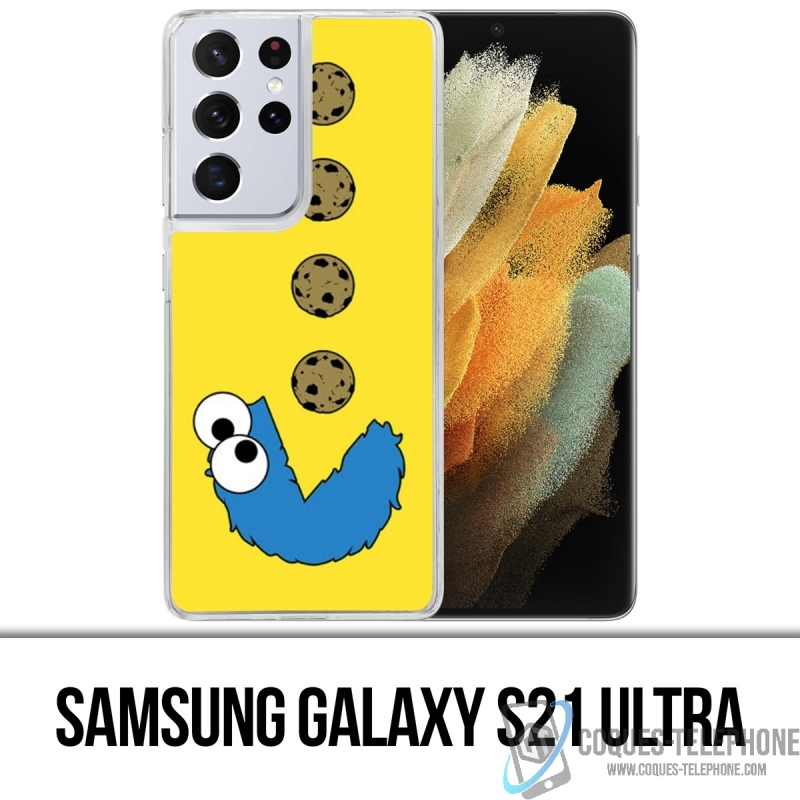 Coque Samsung Galaxy S21 Ultra - Cookie Monster Pacman