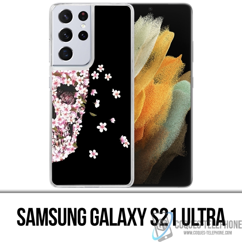 Coque Samsung Galaxy S21 Ultra - Crane Fleurs