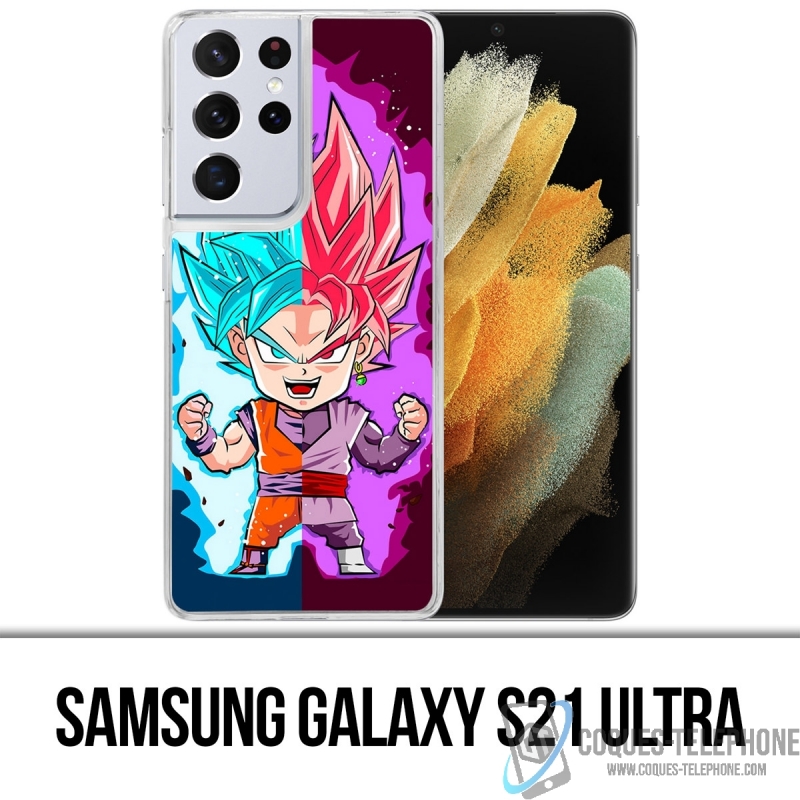 Coque Samsung Galaxy S21 Ultra - Dragon Ball Black Goku Cartoon