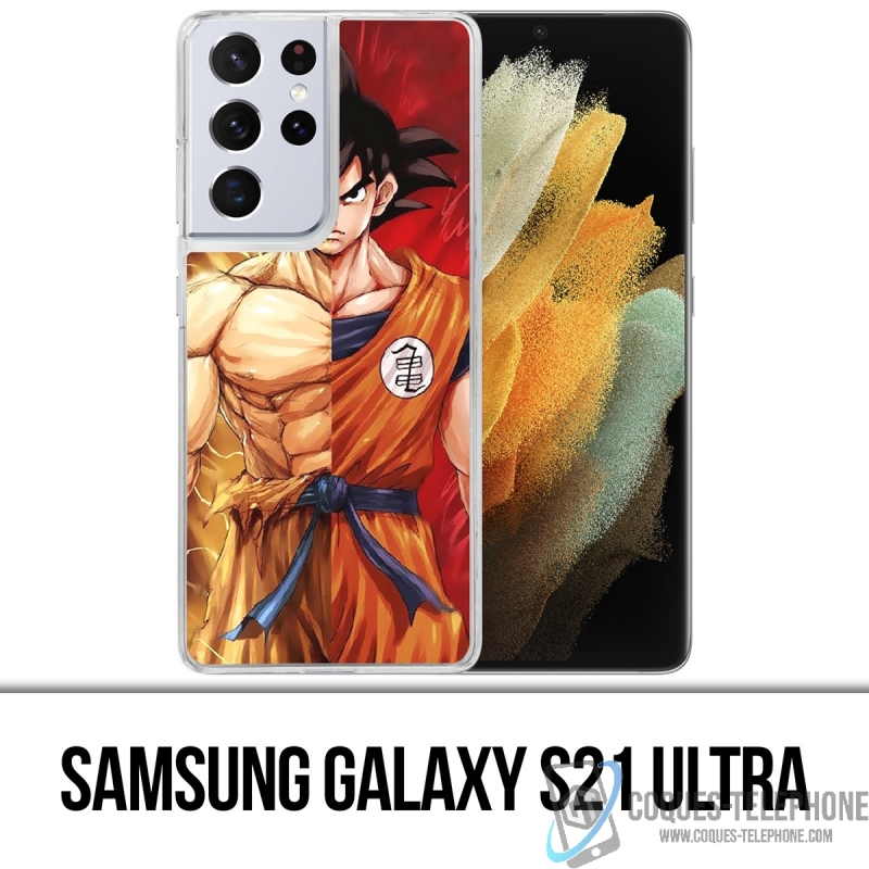 Custodia per Samsung Galaxy S21 Ultra - Dragon Ball Goku Super Saiyan