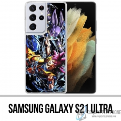 Custodia per Samsung Galaxy S21 Ultra - Dragon Ball Goku vs Beerus