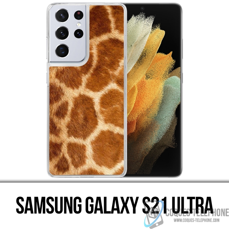 Custodia per Samsung Galaxy S21 Ultra - Pelliccia di giraffa