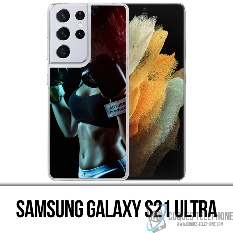 Coque Samsung Galaxy S21 Ultra - Girl Boxe