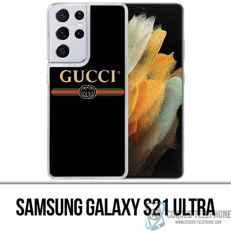 Funda Samsung Galaxy S21 Ultra - Cinturón con el logo de Gucci