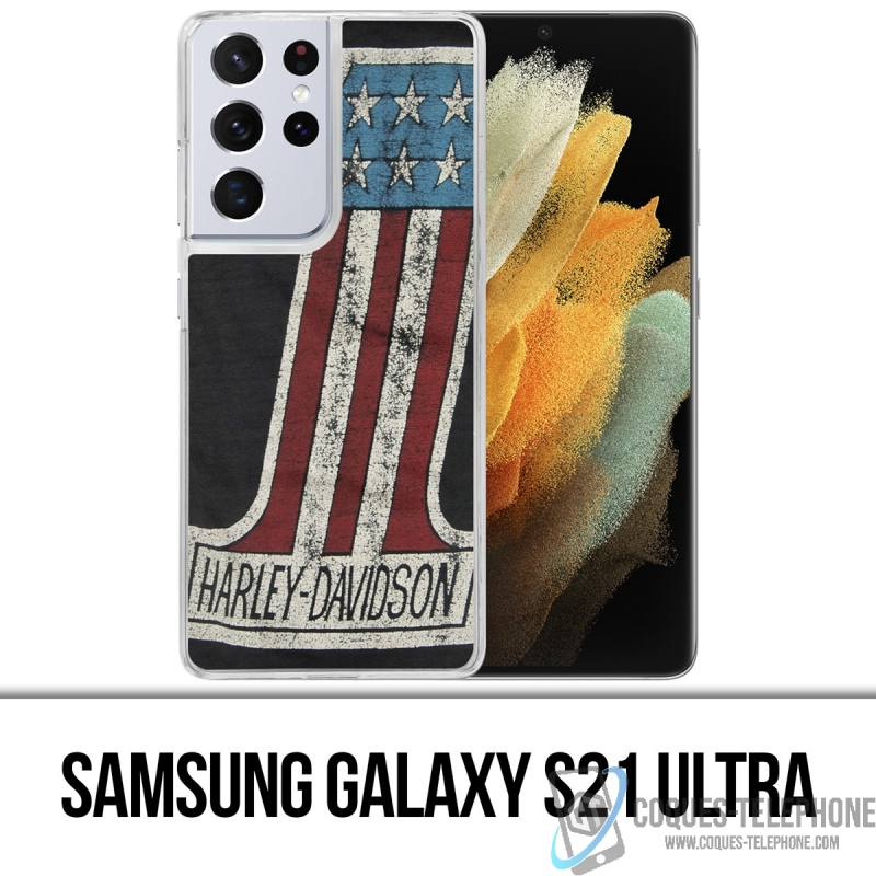 Coque Samsung Galaxy S21 Ultra - Harley Davidson Logo 1