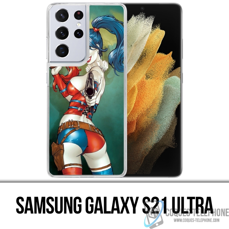 Coque Samsung Galaxy S21 Ultra - Harley Quinn Comics