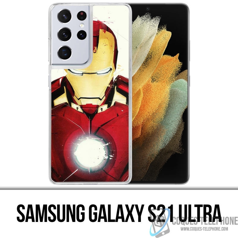 Coque Samsung Galaxy S21 Ultra - Iron Man Paintart