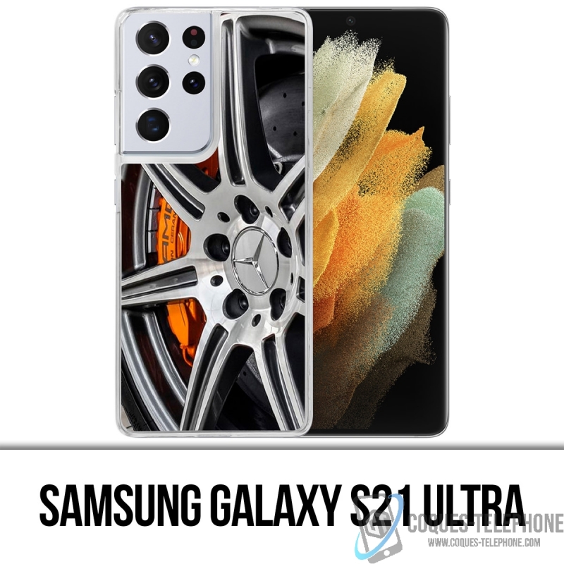 Custodia per Samsung Galaxy S21 Ultra - Cerchio Mercedes Amg